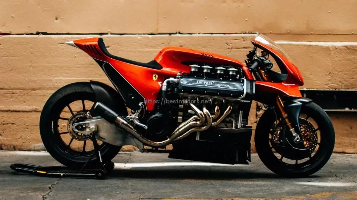 One-of-a-Kind Ferrari V8 Motorcycle Sells for Over $500,000